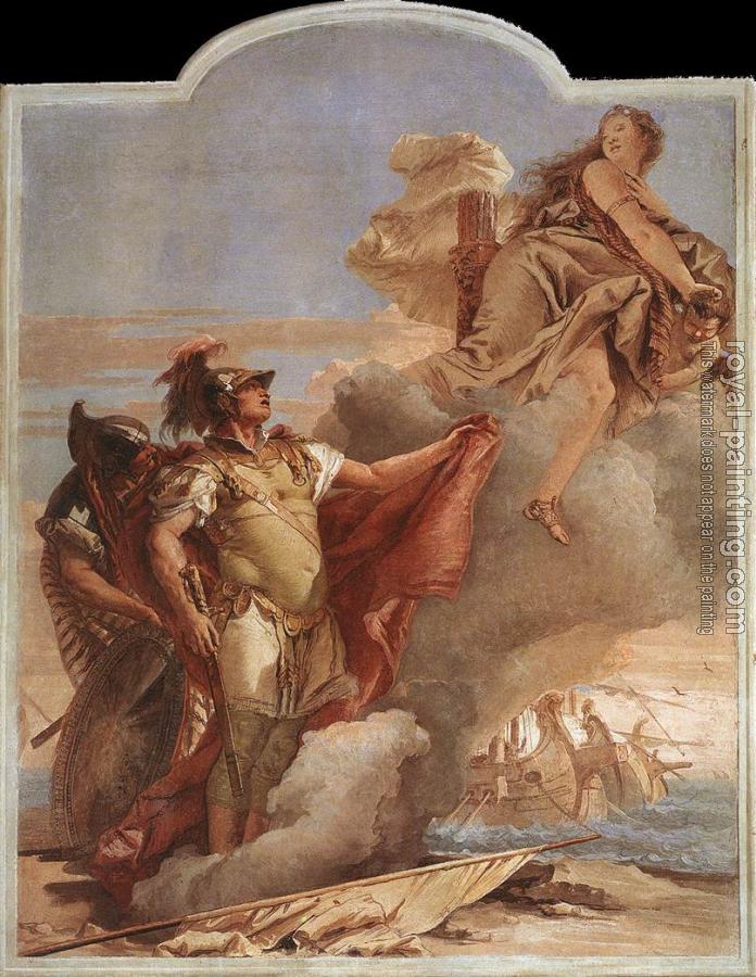 Giovanni Battista Tiepolo : Villa Valmarana Venus Appearing to Aeneas on the Shores of Carthage